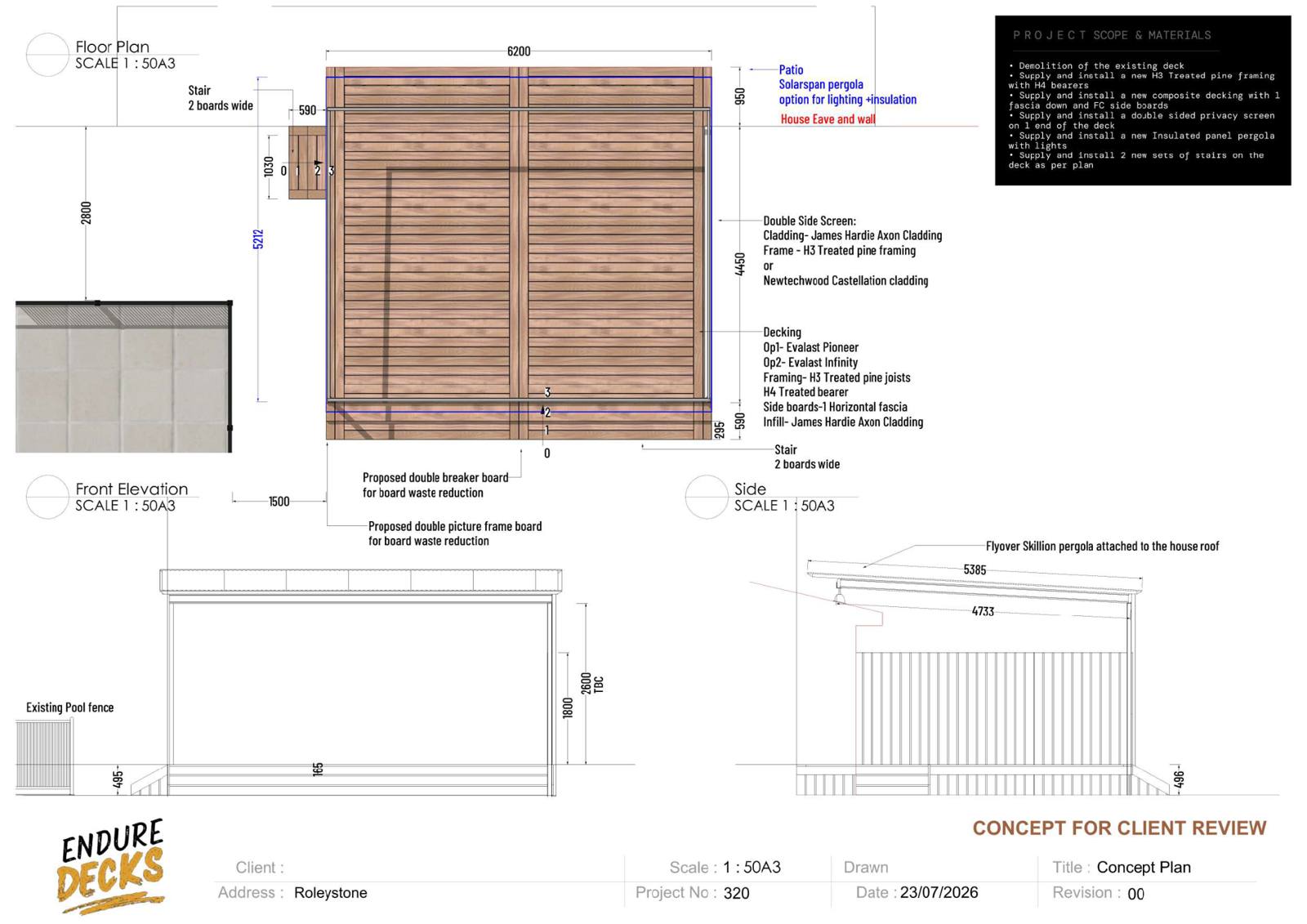 Roleystone concept design — Technical plan