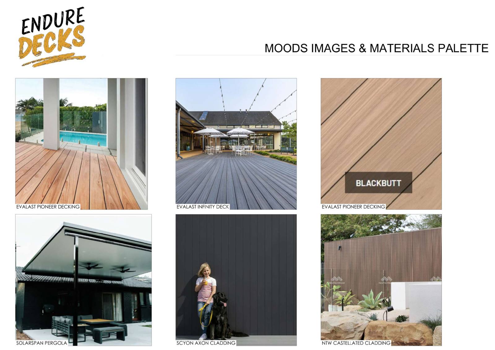 Roleystone concept design — Materials board